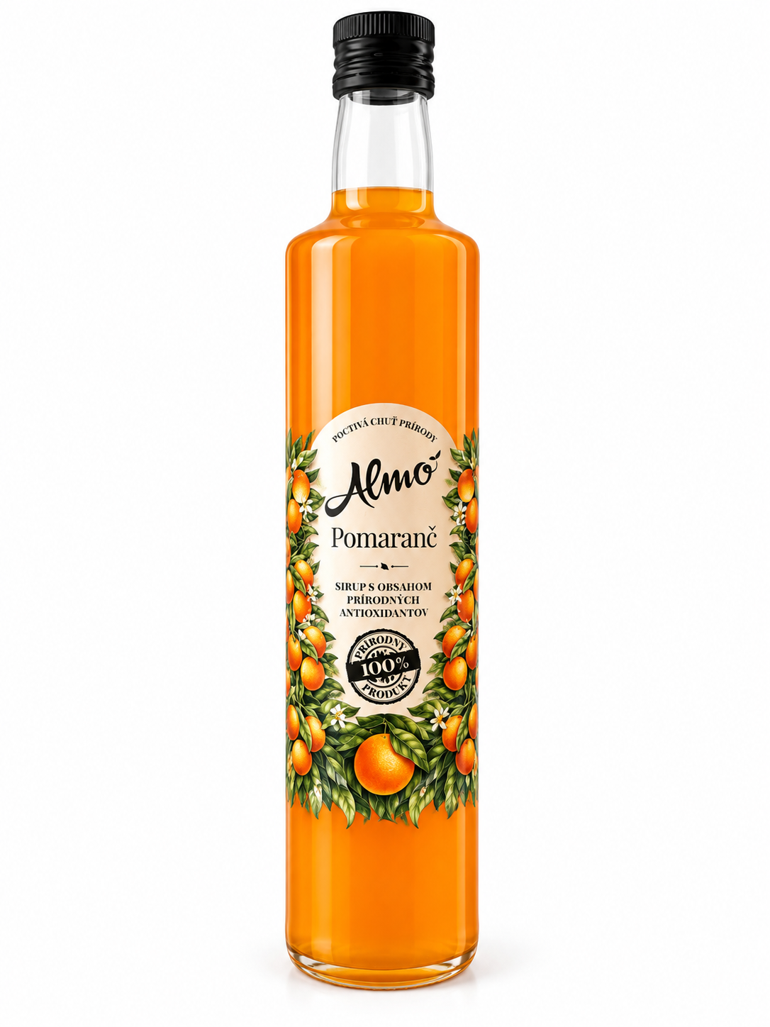 ALMO sirup POMARANČ 50% ovocia 0,5L