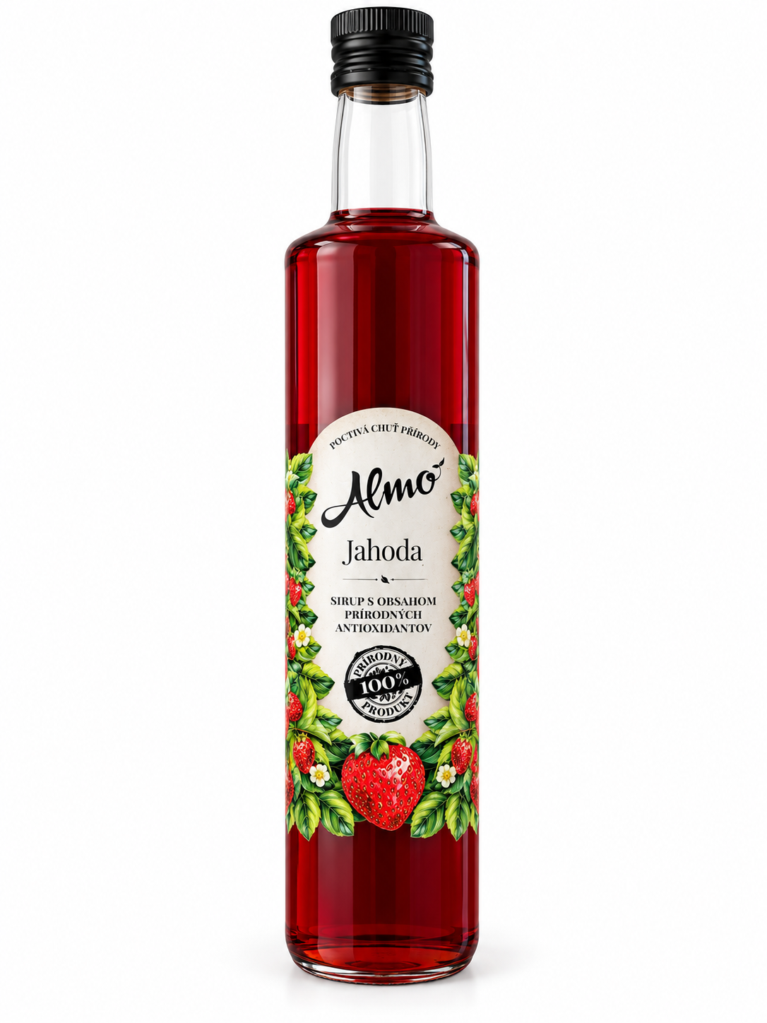 ALMO sirup JAHODA 50% ovocia 0,5L