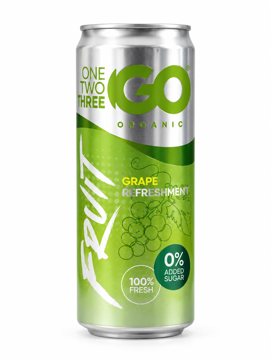 ONE TWO THREE GO FRUIT GRAPE 24ks x 330ml